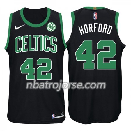 Män Boston Celtics Tröja Al Horford 42 Nike 2017-18 Svart Swingman
